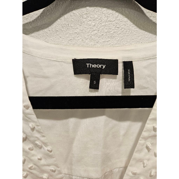 Women's Theory Matara White Blouse Size Small - Picture 4 of 7